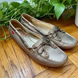 Marc Joseph Cypress Hill Gold Grainy loafers